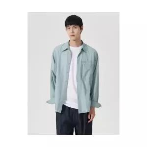 에잇세컨즈 8SECONDS 나일론 오버핏 셔츠 그린 388615