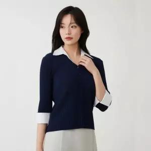 매장정품 PLASTIC ISLAND 플라스틱 아일랜드 셔츠레이어드 골지 니트가디건 PS2KG363 1306464