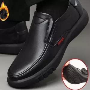 남성겨울신발 로퍼 방한화 모카신 단화 털안감 털신발 qXq1+7ECu