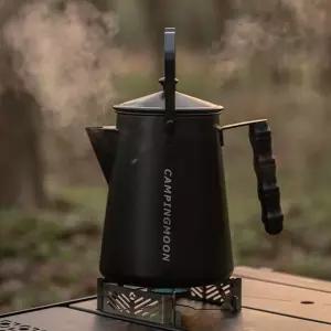 캠핑 스텐 캠프파이어용 주전자 1.86L 블랙 1P 케틀 ajj8+7Olb