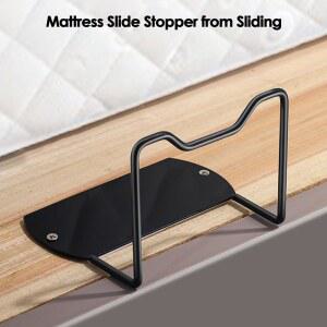 2pcs 침대 매트리스 슬라이드 조절 가능한 침대용 금속 코너 리테이너 바 미끄럼 방지 프레임 홀더