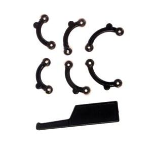 6 개/대 코 클립 교정기 마사지 도구 업 리프팅 쉐이핑 클리퍼 셰이퍼 브릿지 스트레이트 닝 없음 3 사이즈