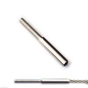 6mm M6 RH 스웨이지 스터드 스테인리스 스틸 316 나사형 터미널 케이블 난간 하드웨어 와이어 피팅 데크 테라스 난간용