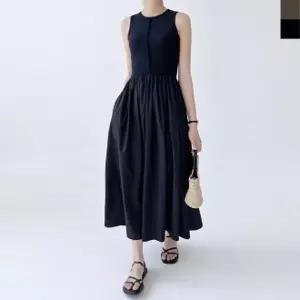 [하프클럽/셀러허브_여성트랜드패션]GSS 레이어드 민소매 롱원피스 슬리브