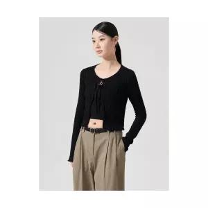 매장정품 에잇세컨즈 8SECONDS 니트지 카디건 블랙 (324241LY25) 324241LY25 679489