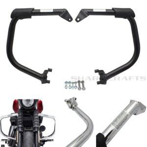 Harley Street 500 750 XG500 XG750 750A Rod 2015 용 고무 보호 커버가있는 오토바이 전방 크래시 바 엔진 가드