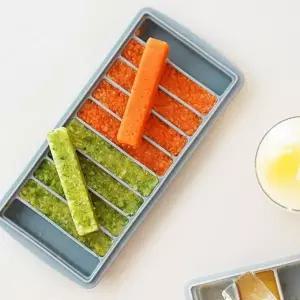 [콩심팥심]스틱아이스트레이10구 직사각얼음틀 실리콘 얼름큐브 얼음몰드