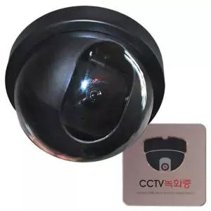 [콩심팥심]모형 CCTV 돔형 녹화중 사인 별매 더미카메라 가짜카메라