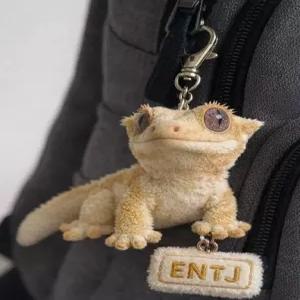 귀여운 도마뱀 게코 인형 크레스티드 미도리야 마도리 예정 피규어 레오파드 카멜레온 플러시