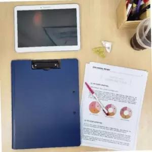 A4클립보드 네이비 식당 카페 메뉴판 서류철