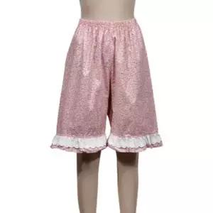 여성 0070hr 오가닉레이스 5부 60수 여성스러운 파자마 플로럴 패턴