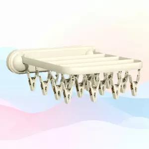 속옷 양말 걸이 집게 무타공 벽부착 접이식 자취