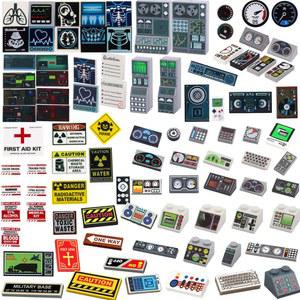 도시 액세서리 빌딩 블록 오디오 장비 모바일 게임 모니터 컴퓨터 키보드 대시 보드 경고 표시 A037