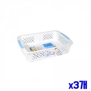 WL 화이트 멀티 바구니 24.5x37x7.5cm x3개 수납바구니