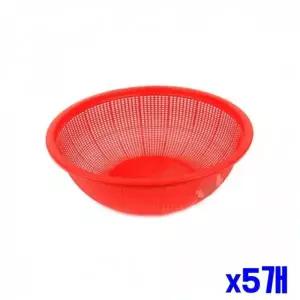 WL 야채 과일 세척 소쿠리 43.5x15.3cm 채반 x5개