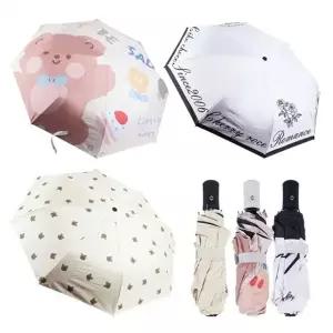 귀여운 3단 자동 우산 경량 접이식 3단 초등학생 가벼운 튼튼한 우산 양산