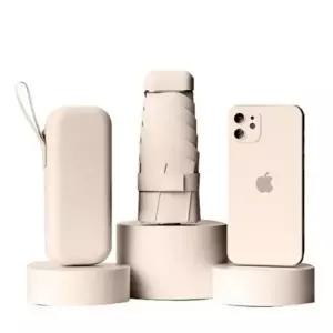 캡슐 초소형 초미니 우산 3단 UV 자동 암막 가벼운 초경량 미니 소형 경량