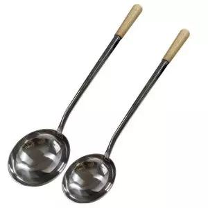 [RIZPICK]델키 업소용 스텐 까오기 웍국자 중국집 국자 2종택1 삭구