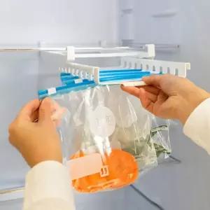 냉장고 수납 트레이 지퍼백 정리대 슬라이딩 레일 홀더