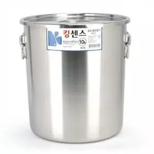 [RIZPICK]곰솥 들통 식깡 육수통 국통 12L 스테인리스 통