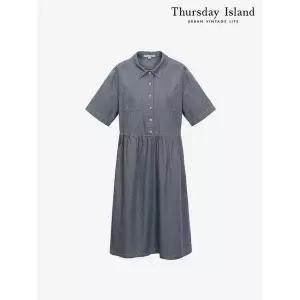 [써스데이아일랜드]셔츠 카라 빈티지 워싱 원피스 T244MOP267W _P420142456