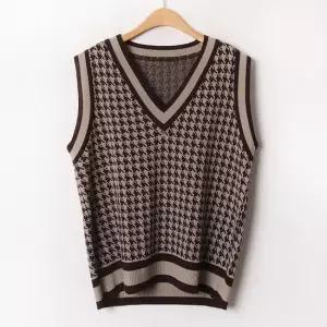 아이우먼 클래식패턴체크조끼 EBB449M402 빅사이즈