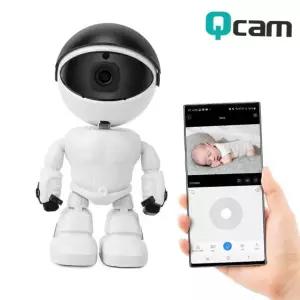 방법카메라 큐캠 로봇 보안카메라 무선CCTV 200만 화소 QCAM-K3