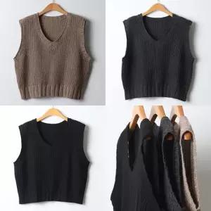 위쉬몰 EB 핫찌브이넥크롭조끼 J362H402) 빅사이즈