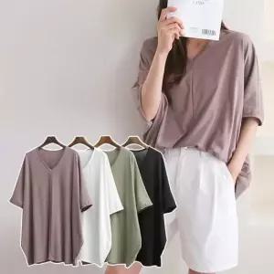 위쉬몰 IL 세로절개브이넥무지티 E027H402) 빅사이즈