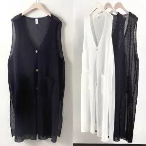 [하프클럽/아이우먼]위쉬몰 RM 디어니트롱조끼(0321H603) 빅사이즈