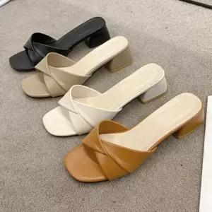 뮬 스틸레토 뮬블로퍼 샌들 로퍼 여성슬리퍼 슬리퍼