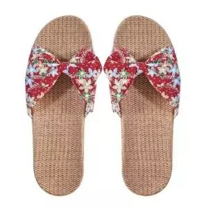 인기상품 여름 사무실 비치 가벼운 린넨 마슬리퍼 러블리 리본 [W16F21C_260330]