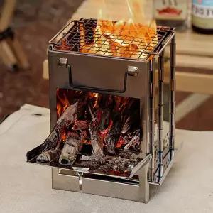 접이식 화목난로 캠핑 야외 차박 장작 숯불 모닥불 불멍 화로대 우드스토브