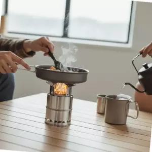 고화력 캠핑 화목난로 분리형 접이식 미니 스토브