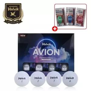 [볼빅] 아비온 화이트 골프공 1더즌 (12구) + 클립형 볼라이너 1개