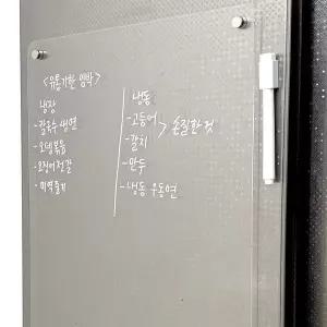 아크릴 투명 자석 메모 보드판 대형