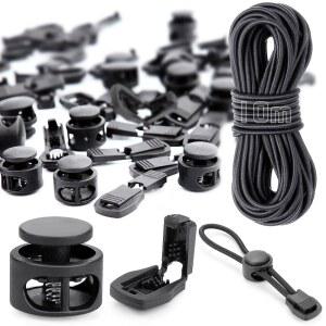 신발끈 의류용 코드락 플라스틱 스프링 토글 랜야드 스트링 코드 클립 탄력 있는 기능