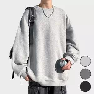 [모로엠] 남성 기본핏 무지 긴팔 맨투맨 ON-TSA-QWFN0XTH