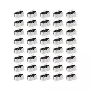 가전제품용 마이크로 트레이더스 40PCS 리미트 스위치 롱 힌지 레버 AC 125V 2A 3핀 SPDT 오디오 장난감