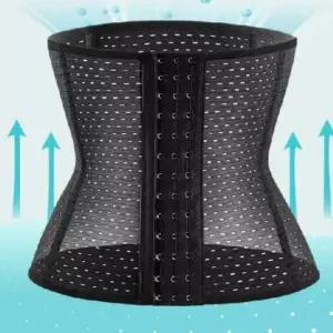 [라일리여성언더웨어] Rly 메쉬 하이웨스트 흉곽 보정 코르셋 복부 허리 밴