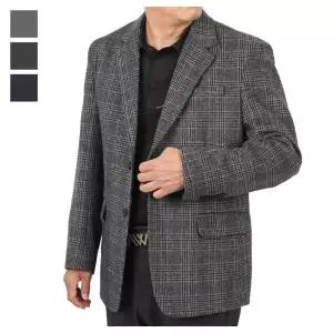 [리빌모아]남자 고급 클래식 체크 울 정장 콤비자켓 DA-COW-Q001-차콜