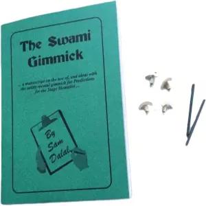 마일즈매직 스와미 기믹 마술사의 독심술 루틴 북과 4개 리드가 포함된 예측 네일 라이터 실제 클로즈업