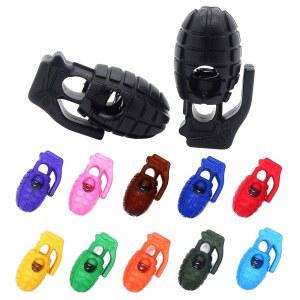 Paracord/신발 레이스/의류에 대 한 12pcs 플라스틱 다채로운 수류탄 스타일 코드