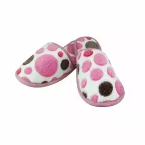 [라일리] Rly 거실화 물방울 핑크 거실실내화 실내슬리퍼