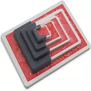 Enjoyer 작아지는 카드 마술 트릭 큰 작은 변하는 장치 마술사 착시 소품 클로즈업 멘탈리즘 블랙