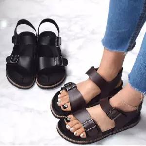 여름 트렌드 실내화 데일리 남성 스트랩 샌달 슈즈 플렛슈즈