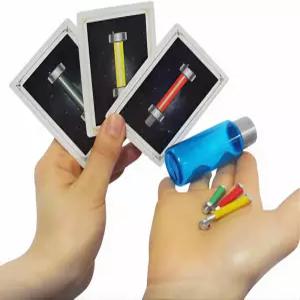 JL Corp 텔레파시 매직 트릭 - 나사와 카드 정신주의 효과 전문 마술사 예측 착시 수행하기 쉬운 클로즈업