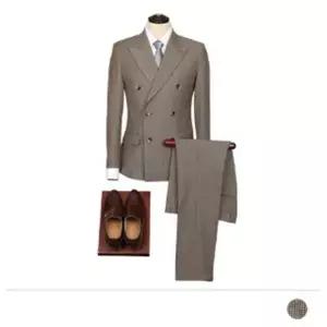 투버튼 빅사이즈 원버튼 코디 더블버튼 자켓 남편 봄