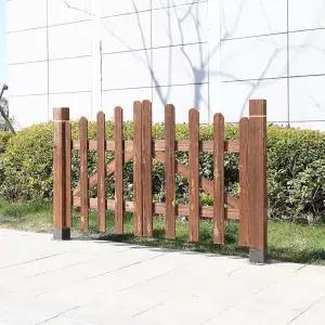 전원주택담장 테라스 울타리 방부목 휀스 텃밭 대문 화단울타리