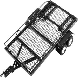 Yaregelun 1/18 RC 카 크롤러 SCX24 TRX4M용 금속 트레일러